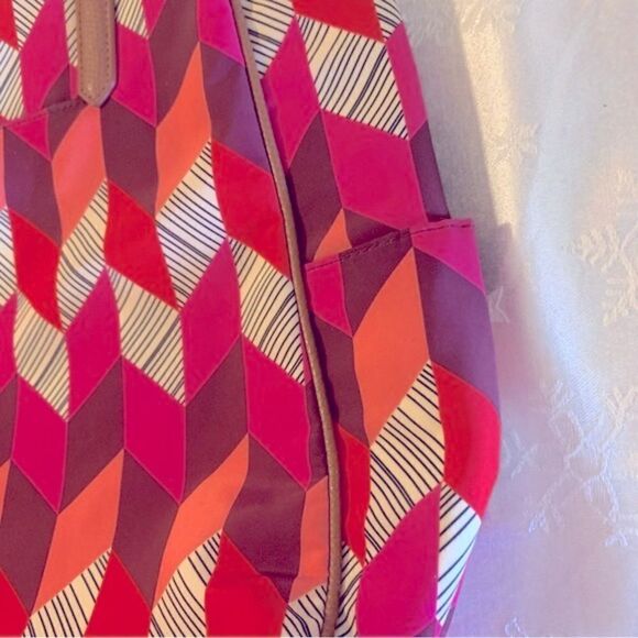 Vera Bradley Shoulder Bag Handbag Shopper Bohemian Chevron XL Gorgeous - Picture 5 of 9